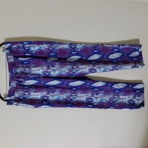 DKNY Red White & Blue Reptile Print Women's pants Size XL